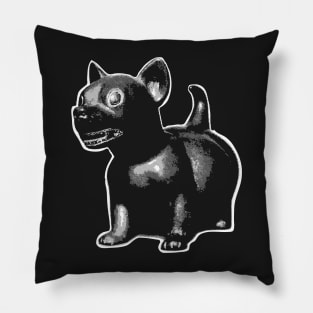 Minimal Ancient Xoloitzcuintli Xolo Tribal puppy colarless Pillow