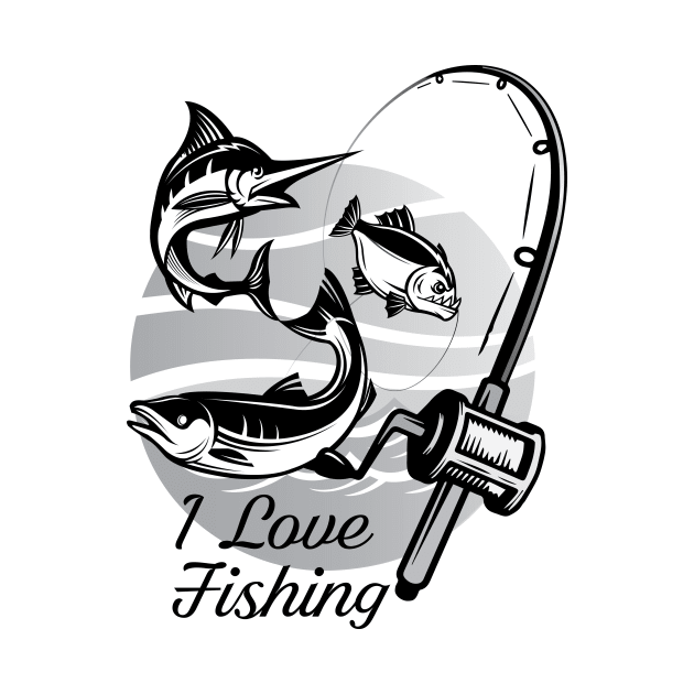 I Love Fishing by GMMG