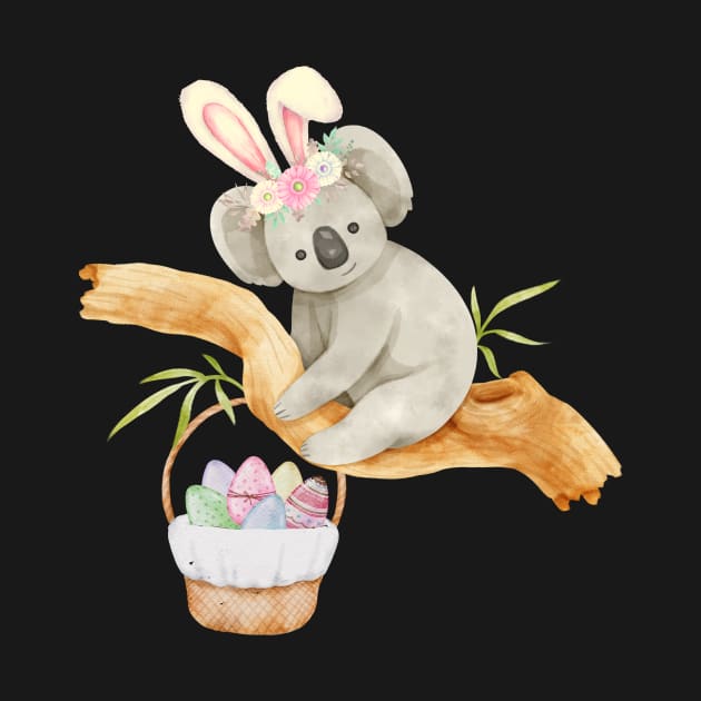 Cute Easter Koala by Qibar Design