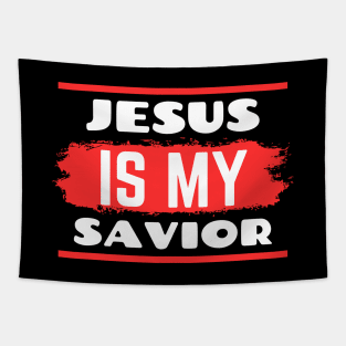 Jesus Is My Savior | Christian Saying Tapestry