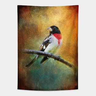 Rose Breasted Grosbeak Tapestry