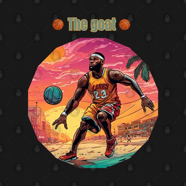 Lebron James goat Victor illustration artwork by Nasromaystro