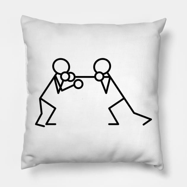 Knock out punch Pillow by schlag.art