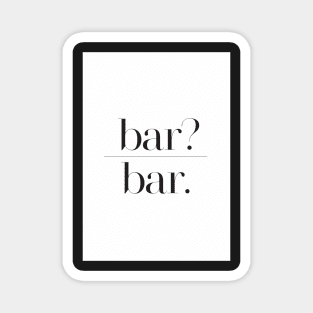 Bar Poster Magnet