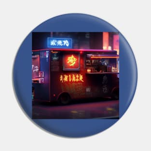 Cyberpunk Tokyo Ramen Food Truck Pin