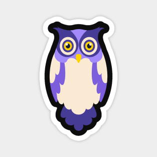 Owl  sticker, nature illustration, Magnet