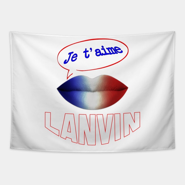 JE TAIME FRENCH KISS LANVIN Tapestry by ShamSahid