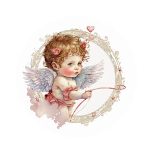 Baby Cupid on Cloud with Bow T-Shirt