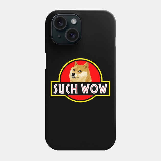 Jurassic Doge Phone Case by TEEVEETEES