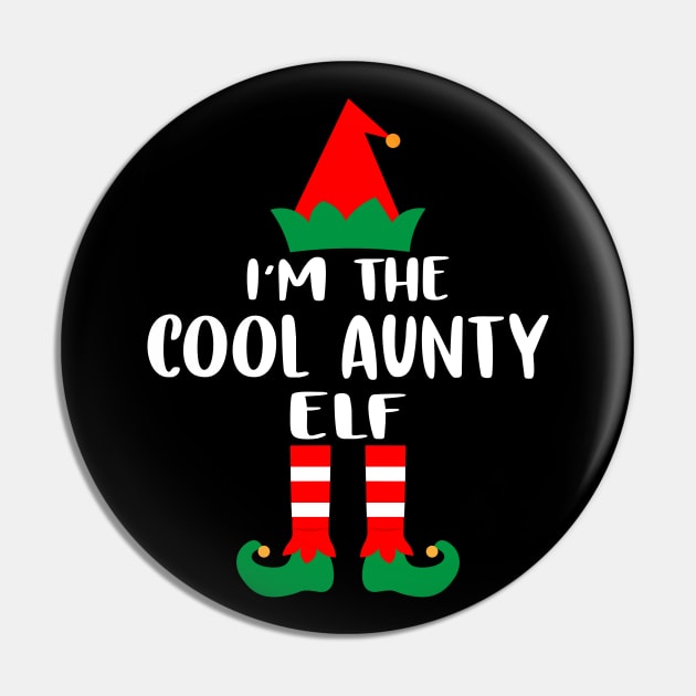 I'm The Cool Aunty Elf Family Matching Group Christmas Costume Outfit Pajama Funny Gift Pin by norhan2000