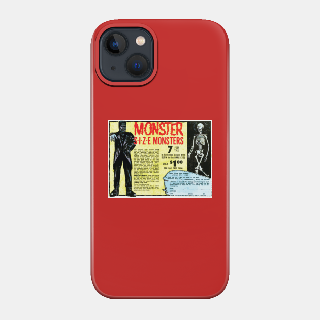 Monster Size Monsters Vintage Comic Book Ad - Monster - Phone Case