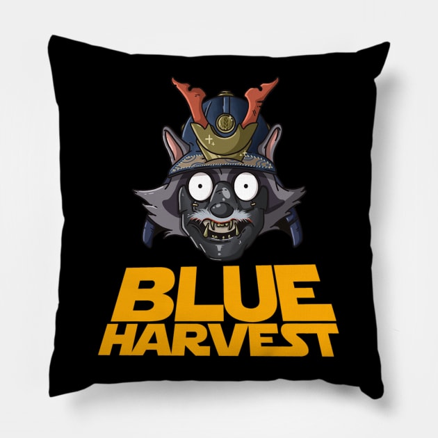 Ghost of Blueshima Pillow by Blueharvestpodcast