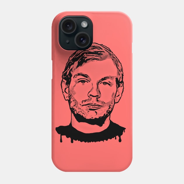 Jeffrey Dahmer Fan Art Design Phone Case by DankFutura