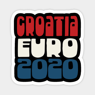 Croatia / Euro 2020 Football Fan Design Magnet