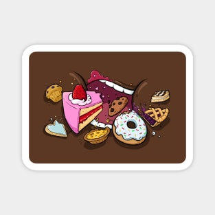 Bakery Glutton Facemask (dark skin) Magnet