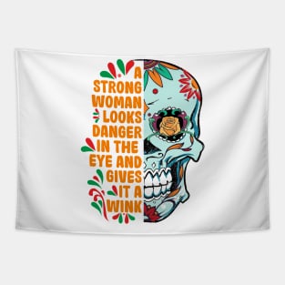 Mexican Sugar Skull Tapestry