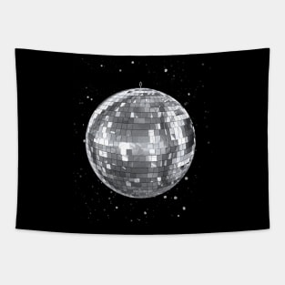 Disco Ball Silver Tapestry