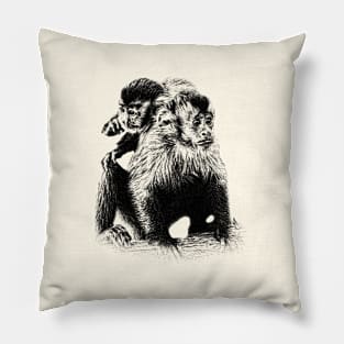 Tufted capuchin Pillow