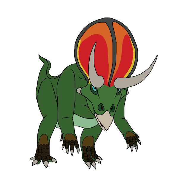 Charging Zuniceratops (Fullbody) by TopsyTriceratops