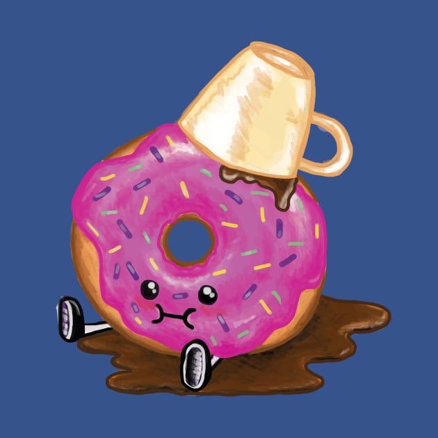 Clumsy Donut Spilled His Coffee by ckrickett