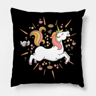 Unicorn Thanksgiving Super Awesome Pillow