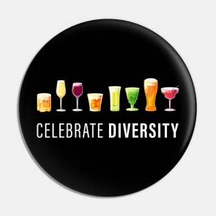 Celebrate Diversity - Beer Lover Pin