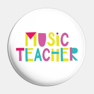 Music Teacher Gift Idea Cute Back to School Pin