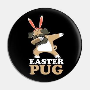 EASTER BUNNY DABBING - EASTER PUG Pin