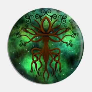 Yggdrasil with Triquetra Pin