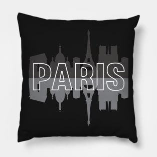 Paris, France Skyline Pillow