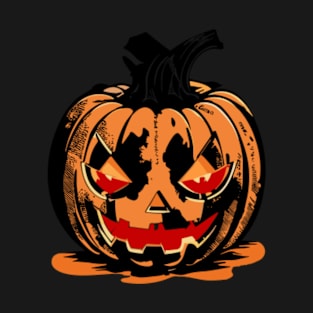 Scary Pumpkin Head T-Shirt