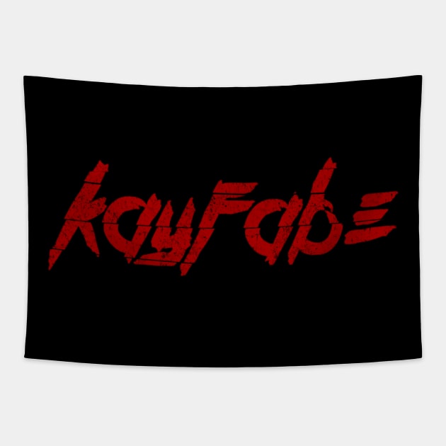 kayfabe (red gritty) (Pro Wrestling) Tapestry by wls