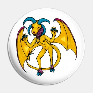 Pansexual Jersey Devil Pin