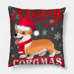 Merry Corgmas Pillow