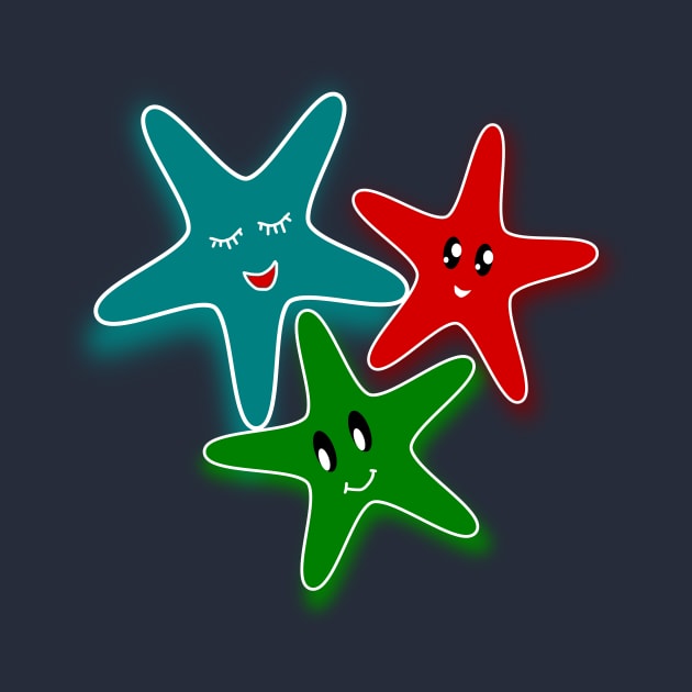 Colourful starfish by RAK20