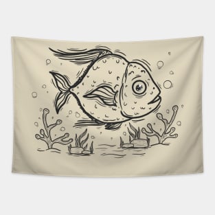 Big Fish Lovers Tapestry