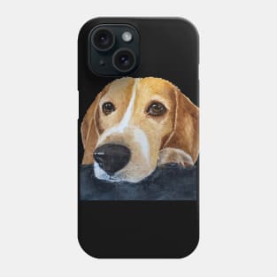 Beagle Portrait Watercolor Phone Case