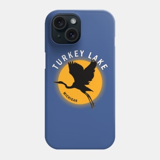 Turkey Lake in Michigan Heron Sunrise Phone Case