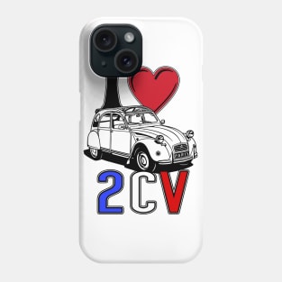 I Love 2CV Phone Case