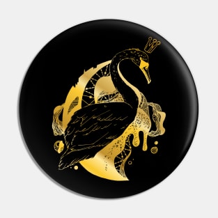 Gold Swan Queen Pin