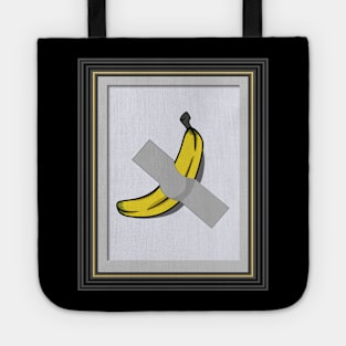 Banana Duct Taped To Wall Framed Tote