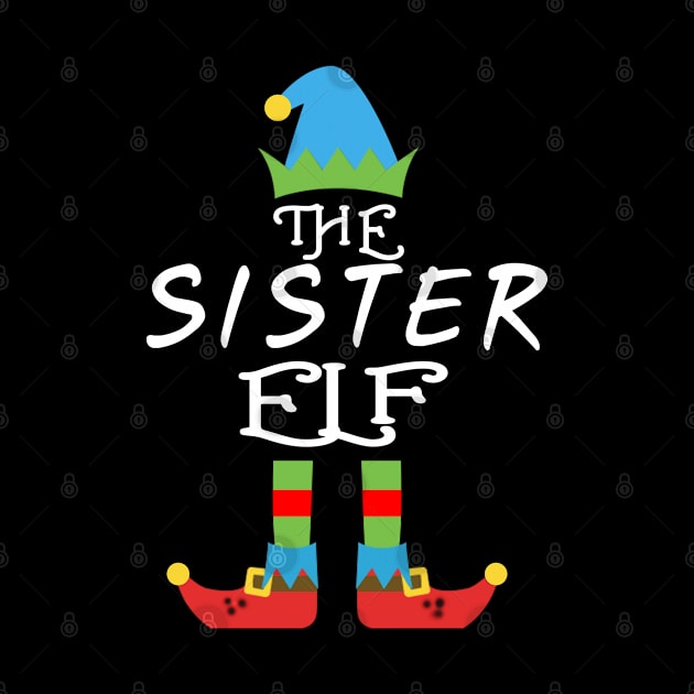 The Sister Elf Matching Family Group Christmas Party by CareTees