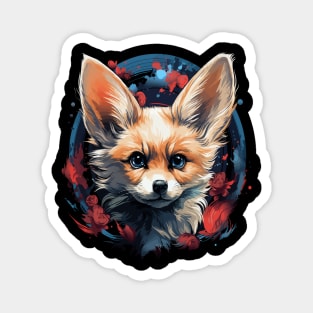 Patriotic Fennec Fox Magnet