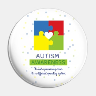 Autism Awareness Puzzle Pieces Pin