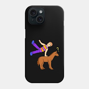 Funny gymnastic pommel horse Phone Case