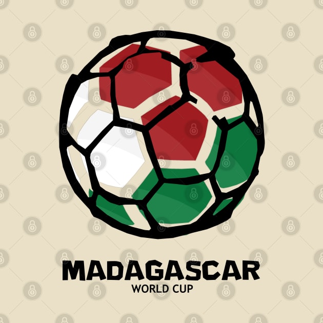 Madagascar Football Country Flag by KewaleeTee