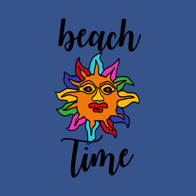 Fun Beach Time Aztec Sun Beach Cartoon - Beach - Phone Case