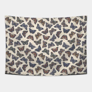 Butterflies - Cool Neutrals Tapestry