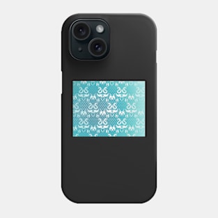 Blue Background with Lace Phone Case