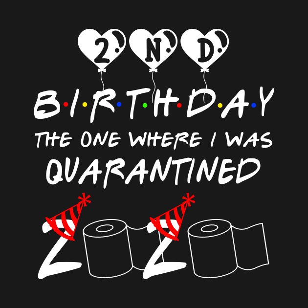 2nd Birthday The One Where I Was Quarantined 2020 Gift Birthday Quarantine by Kerin